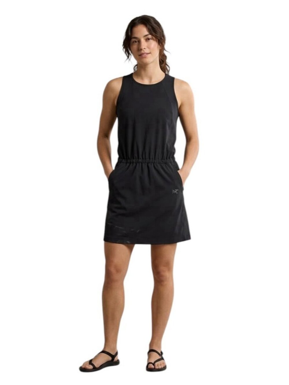 Arc'teryx Women's Contenta Dress Size Small S Black Sleeveless Pocket NWOT